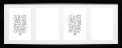 Deknudt Frames fotolijst S66KA4 - zwart - 4 verticale foto's 10x15 cm