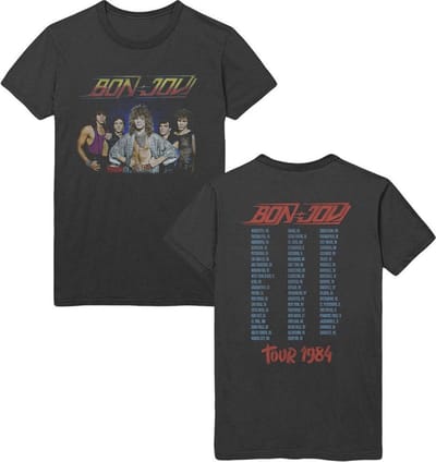 Bon Jovi - Tour '84 Heren T-shirt - XL - Zwart