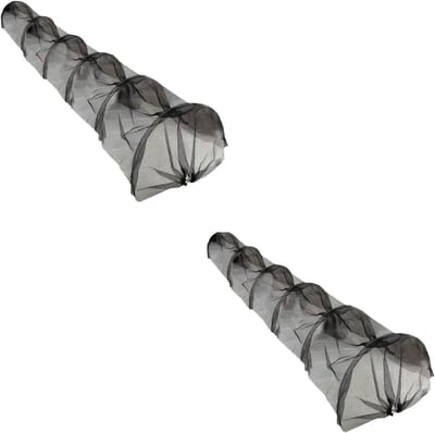 Plantentunnel Groente - Kweekkas Tuin - Bescherming Gewassen - Weerbestendig Micromesh - 300 x 45 x 45 cm - Zwart