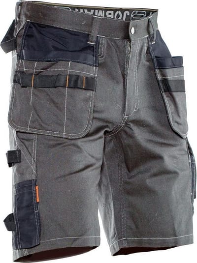 Jobman 2733 Shorts Cotton HP 65273311 - Donkergrijs/Zwart - C46