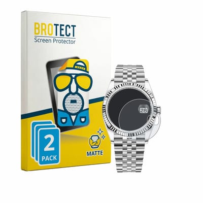 BROTECT - Screenprotector voor Rolex Oyster Perpetual Datejust 36 - Folie Beschermfolie matte 2 Stuks