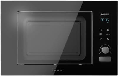 Inbouwmagnetron - Keukenapparaat - Snel opwarmen - 800 Watt vermogen - 40 x 438 x 65 cm - Zwart