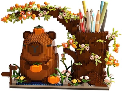 Namajunas - Bouwpakket van capybara - Capybara pennenbakje - Bouwspeelgoed - Bouwpakketten volwassenen - Bouwpakket kinderen - Niet geschikt voor LEGO - Decoratie voor Huis, Cadeau, Kerst, Oudjaar, Nieuwjaar