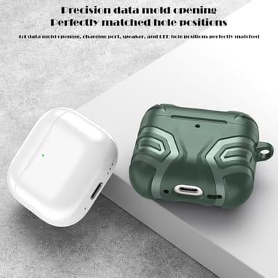 Robuuste hoes voor Air Pods 4e Generatie met Active Noise Cancellation (ANC) - Groen