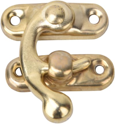 JHUBERS- Klink Antiek Stijl - Haspelhaak - Metalen Sluiting - 30 Stuks - 3,2 x 2,8 cm - Eenvoudig te Monteren - Slot