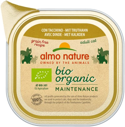 Almo Nature Bio Organic Maintenance - Kalkoen - 19 x 85g