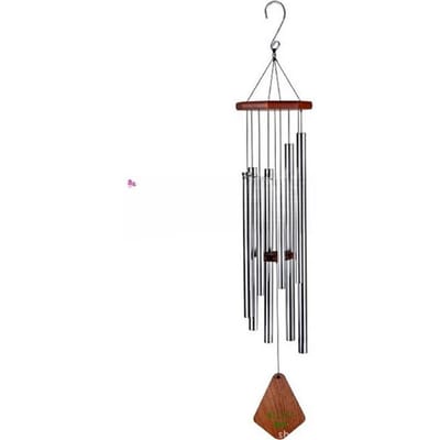 Natuur's Melodie Akkoord Metaal 8-Buizen Muziek Woondecoratie Windgong COTBright silver gray