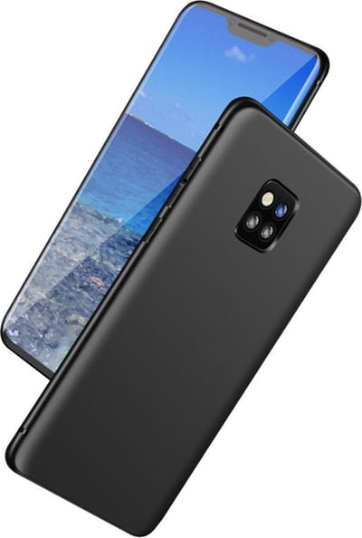 Ultradunne TPU Case | Huawei Mate 20 Pro | Zwart | Mat Finish Cover | Luxe Siliconen Hoesje