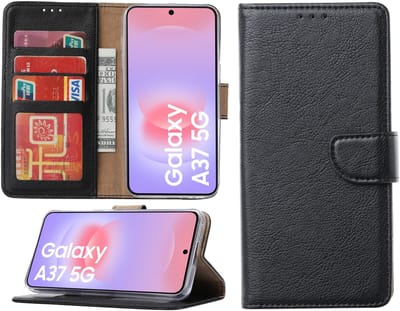 Hoesje geschikt voor Samsung Galaxy A37 hoesje - Arara bookcase - Zwart