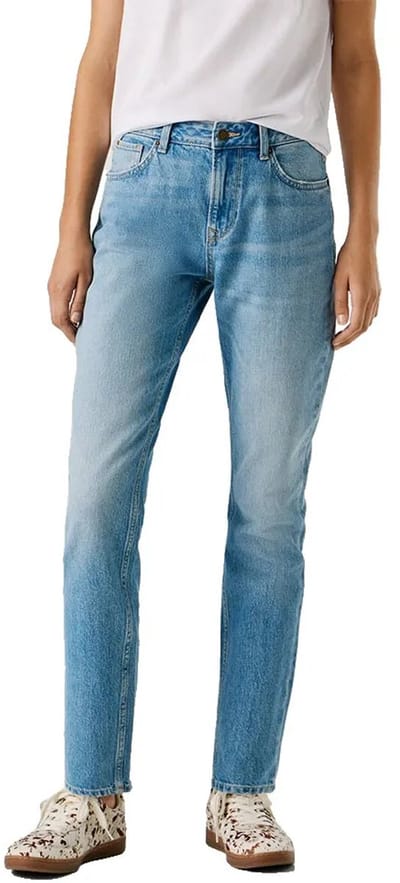 Pepe Jeans Violet Tapered Fit Hoogzittende Jeans Blauw 25 / 30 Vrouw