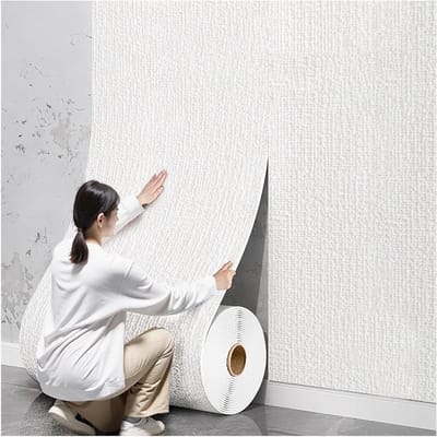 Zelfklevend Behang - Isolerende Wandpanelen - Muren Isoleren - 5mm Dik IXPE Materiaal - 50cm x 5m - Wit