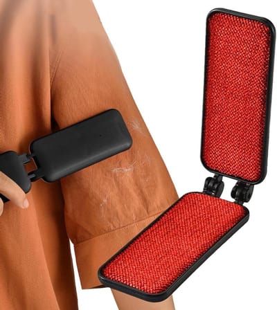 Pluizenroller Kleding - Pluisborstel Huisdier - Snel Garderobe Opfrissen - Herbruikbaar Water Systeem - Opvouwbaar - Zwart