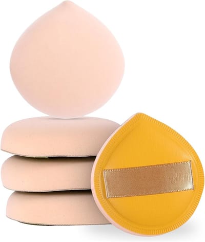 Set van 5 Make-up Sponsjes voor Foundation, Fluffy Teardrop Applicators voor Vloeibare Make-up en Perfecte Blend