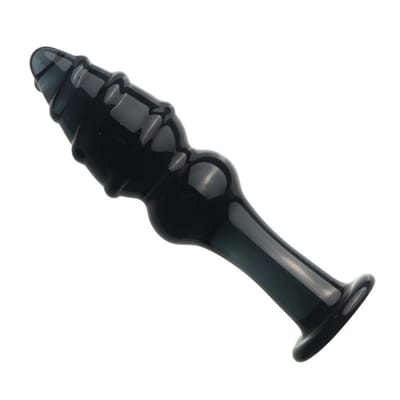 Oneay 1 stuk Luxe Glazen Dildo 13 cm – Dubbele Glazen Kralen Butt Plug – Grote Kristallen Anale Plug voor Prostaatmassage – Unisex Seksspeeltje
