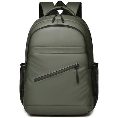 Sac à dos pour homme haut de gamme pour ordinateur portable, sac de voyage d'affaires grande capacité en tissu Oxford, sac pour homme vert