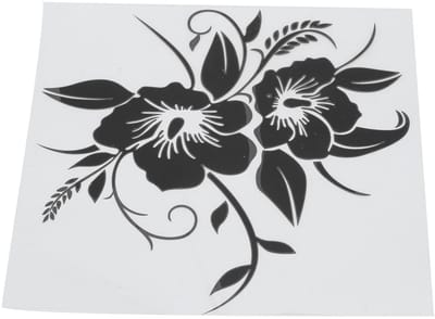 Dailygoods- Auto Sticker Bloem - Universele Autosticker - Vinylfilm - Decoratie voor Auto/Motorfiets/Vrachtwagen - Effectieve Luchtfilter - Hoge Precisie - Decoratiesticker