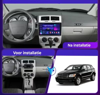 Autoradio 4/64GB met Carplay en Android auto | Geschikt voor Dodge Kaliber 2006-2010 | Radio scherm met Navigatie | 2006 2007 2008 2009 2010 | caliber