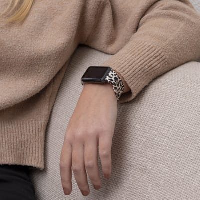 Strap-it Lucky Leopard Siliconen bandje met gespsluiting - geschikt voor de Samsung Galaxy Fit 3