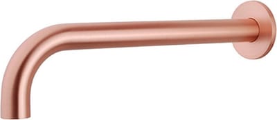 Wiesbaden Caral baduitloop rond 30 cm 1/2'' geborsteld koper