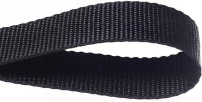 Zwarte Band - Gordel Tasriem - Bagage Reparatie - Hoge Scheurvastheid - 20mm Breed 2 Meter - Zwart