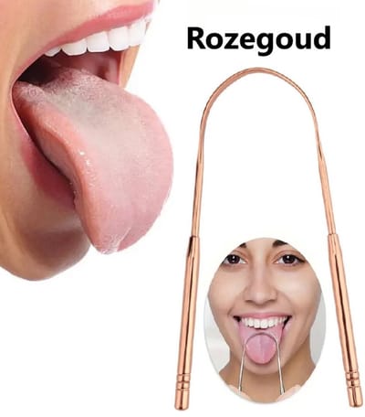 Tongschraper I Metalen Tongschraper I Tongreiniger I Hygiënische Tongreinigers I Rozegoud I RVS
