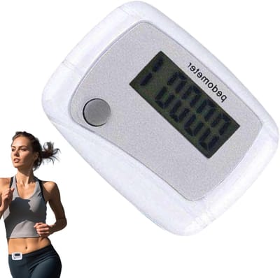 Stappenteller - Activiteitenmonitor - Fitness bijhouden - Nauwkeurige sensortechnologie - Compact ontwerp - Wit