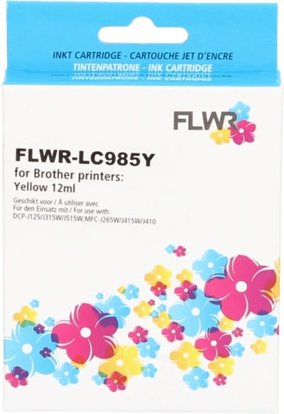 FLWR - Cartridges / Brother LC-985Y / geel / Geschikt voor Brother