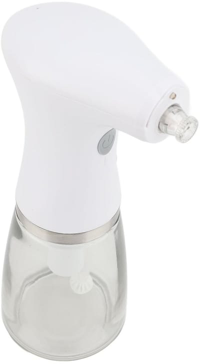 Dailygoods - 2-in-1 Elektrische Oliespuit - Verstelbare Spray - LED-licht voor Donkere Plaatsen - Glazen Oliedispenser - Koken en Grillen - Ideaal voo...