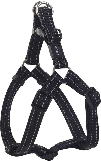 Rogz Utility Step-In Tuig - Hondenharnas - Zwart 27-38x1.1 Cm S