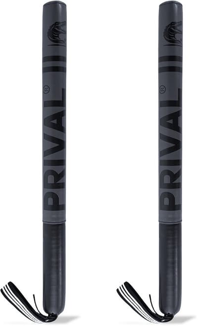 Prival Stick Pads - Grijs – Trainingsstokken voor Boksen, Kickboksen & MMA – Set van 2 – Schokabsorberend & Lichtgewicht
