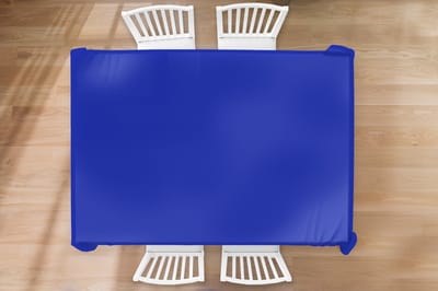 Tafelkleed - Tafellaken - 220x150 cm - Blauw - Effen kleur - Donkerblauw - Binnen en Buiten
