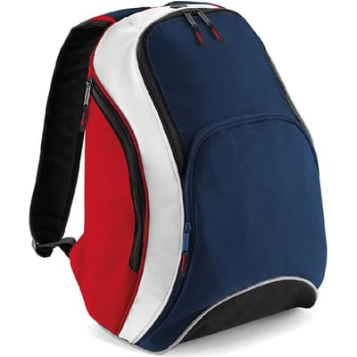 Bagbase Teamwear Rugzak French Navy/Classic Red/White 21 Liter