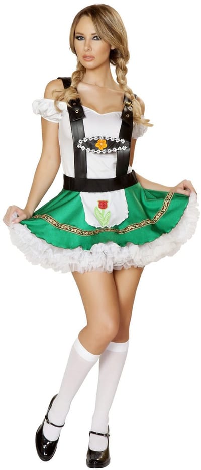 Hofbrau Dirndl Volwassenen Vrouwen Groen Oktoberfest Maat S/M