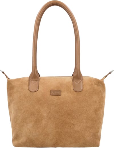 Charm London Buckingham Royale Shopper - Schoudertas - Crossbody - Dames - Leer - Suede - Leren Dames Tas - Camel