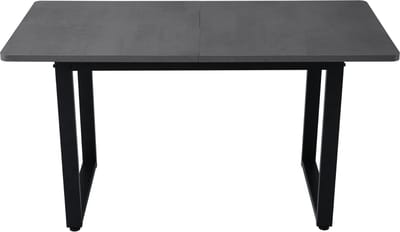 Industrieel Eettafel - Massief Ontwerp & Robuust Metaal Frame - Grijze/Witte Top - Draagt 100 kg