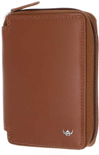 Golden Head Leren portemonnee Polo RFID Protect RV-Börse 3315 Cognac bruine