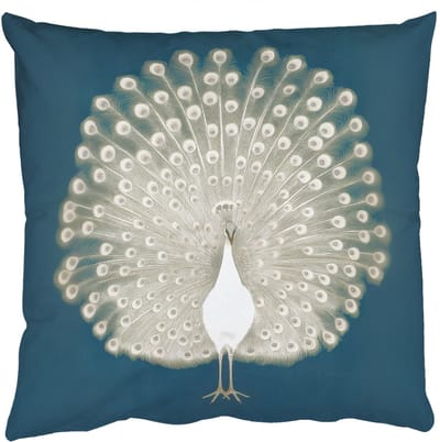 Sierkussens - Kussentjes Woonkamer - 50x50 cm - Vogel - Blauw - Vintage