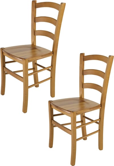Tommychairs Venice - Eetkamerstoelen - Set van 2 - Eikenhout