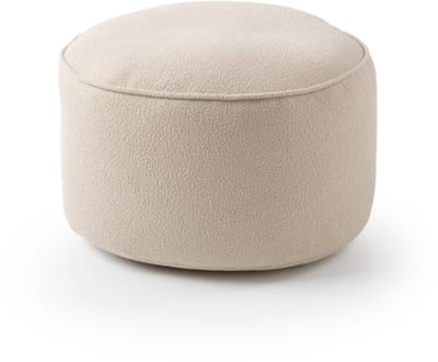 Lumaland zitzak poef uit de Teddy-serie | Indoor poef met vulling | compacte fauteuil incl. EPS-korrels | 3 in 1: poef, tafeltje & voetenbankje | Bean Bag - klein & zacht | Ø 25 x 45 cm