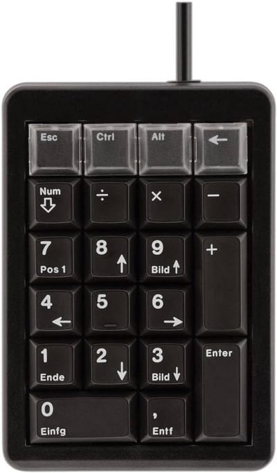 USB keypad zwart slanke compacte toetsenbord voor thuis en kantoor
