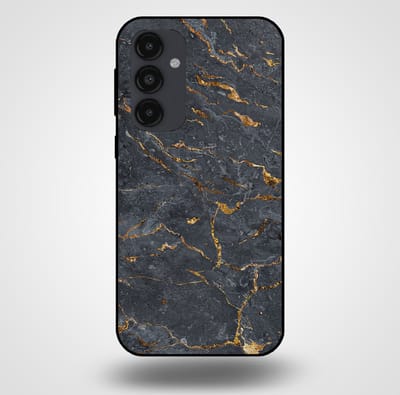 Smartphonica Telefoonhoesje voor Samsung Galaxy A54 5G met marmer opdruk - TPU backcover case marble design - Goud Grijs geschikt voor Samsung Galaxy A54 5G