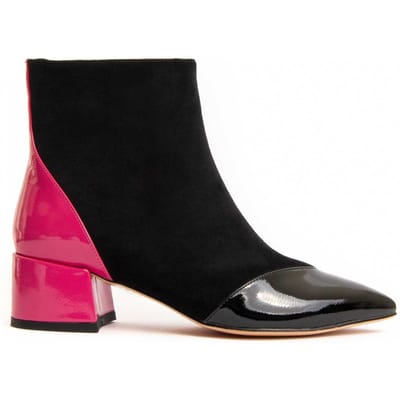 Botín De Tacón Para Mujer.  Montevita  Yeya  96689 37 zwart