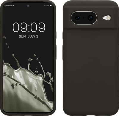kwmobile telefoonhoesje geschikt voor Google Pixel 8 - Hoesje met siliconen coating - Smartphone case in mat olijfgroen