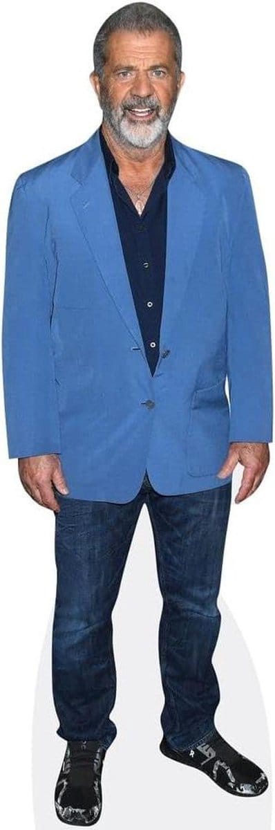 Levensgrote Kartonnen Uitsnede - Standbeeld Figuur - Feestdecoratie - Hoge Resolutie Print - 190.5 cm - Blauw