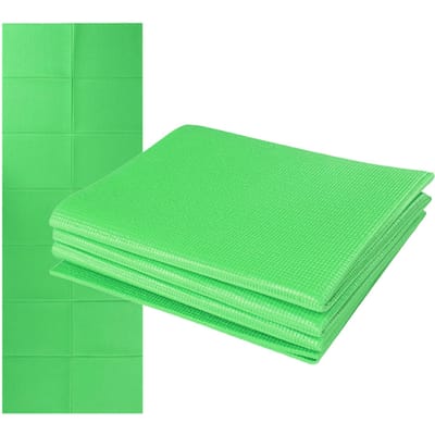 Opvouwbare yogamat 68 x 27 inch 4 mm superdunne PVC-yogamat voor strandparkreizen picknick pilates
