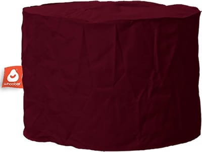 Whoober zitzak poef Rhodos outdoor bordeaux rood - Wasbaar - Voor binnen en buiten