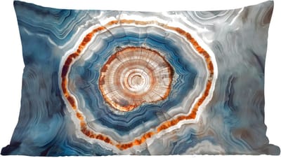 Sierkussens - Kussentjes Woonkamer - 60x40 cm - Cirkel - Ringen - Steen - Tinten