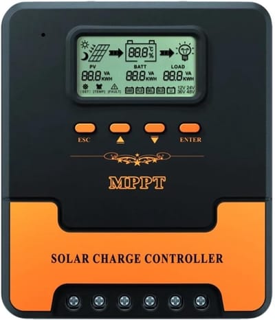 Solar Laadregelaar - PV Regelaar - Energie Optimalisatie - Geavanceerde MPPT Tracking - 50A - Zwart