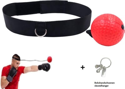 Reflex Bal met Hoofdband – Boksbal voor Boksen & Kickboksen – Speedball Training voor Reactiesnelheid, Coördinatie en Fitness