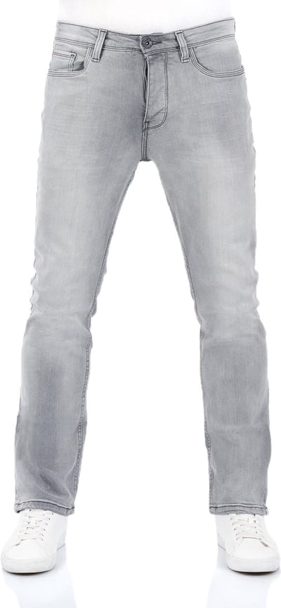 riverso Heren Jeans Broeken RIVFalko bootcut Fit Grijs Volwassenen Denim Jeansbroek